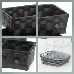 Kela Sada košíků Neo PP plast černá 3 ks