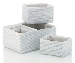 Kela Sada košů RIMOSSA 5ks, plast bílá