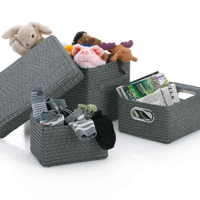 Kela Sada košů RIMOSSA 5ks, plast, černá