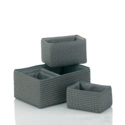 Kela Sada košů RIMOSSA 5ks, plast šedá Kela Sada košů RIMOSSA 5ks, plast šedá