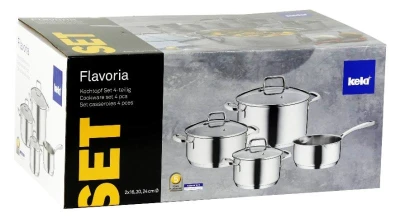 Kela Sada nádobí nerez 18/10 FLAVORIA 7 ks