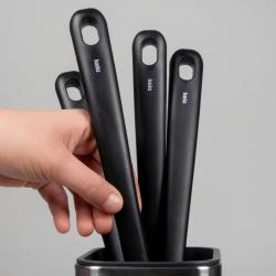 Kela Servírovací lžíce Apart s drážkami plast černá