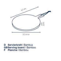 Kela Servírovací prkénko Cosma bambus světle hnědá 42.02.0cm 32.0cm