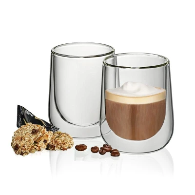 Kela KL-12404 Sklenice na cappuccino FONTANA sada 2 ks 180 ml