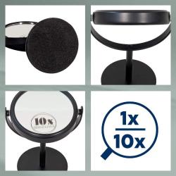 Kela Stojací zrcadlo Selena kov černá