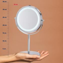 Kela Stojací zrcadlo Tio kov pochromovaný 33,0cm 13,0cm