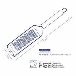 Kela Struhadlo jemné Rondo nerez 3 mm