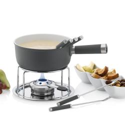 Kela Sýrové fondue LANCY keramika, šedá, 1L O22cm x v19,5cm
