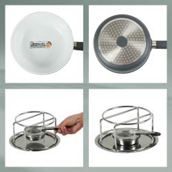 Kela Sýrové fondue LANCY keramika, šedá, 1L O22cm x v19,5cm