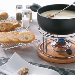 Kela KL-61306 Sýrové fondue NATURA 10-dílné keramika, nerez, chróm, buk