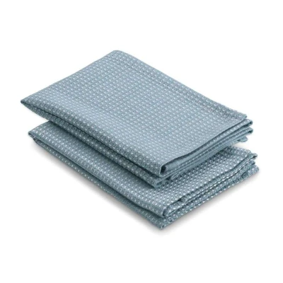 KELA Utěrka CAJA 2 ks 55% bavlna/45% bambus světle modrá 32x32 cm