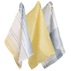 Kela Utěrka na nádobí PASADO sada 3 ks žlutá 65 x 45 cm
