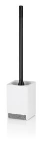 Kela WC sada Cube polyresin bílá