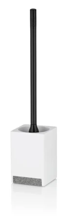 Kela WC sada Cube polyresin bílá