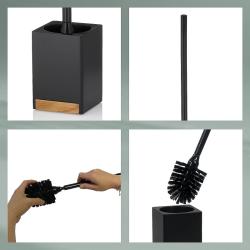 Kela WC sada Cube polyresin černá
