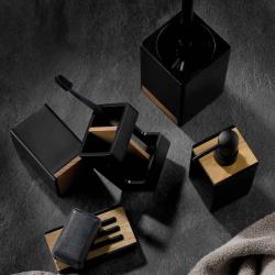 Kela WC sada Cube polyresin černá