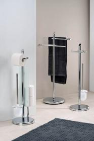 Kela WC sada Ken s držákem náhradní role lesklý kov