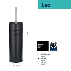 Kela WC sada Leo černá