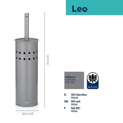Kela WC sada Leo sivá