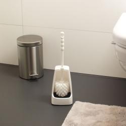 Kela WC sada LEVIN kvadratická plast, bílá