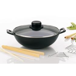Kela WOK pánev MINI 24 cm litinový 5-dílný set Kela WOK pánev MINI 24 cm litinový 5-dílný set