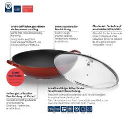 Kela Wok s poklicí litinový CALIDO 36 cm
