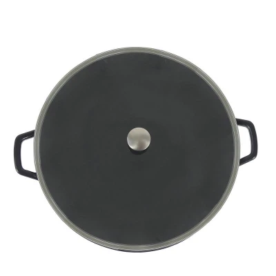 Kela Wok s poklicí litinový CALIDO 36 cm černá