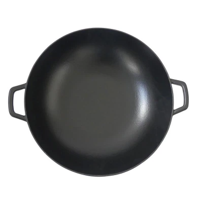 Kela Wok s poklicí litinový CALIDO 36 cm černá