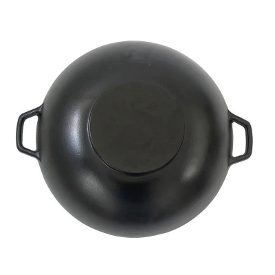 Kela Wok s poklicí litinový CALIDO 36 cm černá