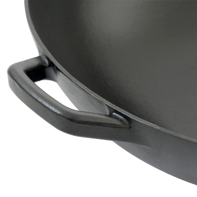 Kela Wok s poklicí litinový CALIDO 36 cm černá
