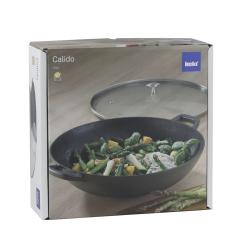 Kela Wok s poklicí litinový CALIDO 36 cm černá