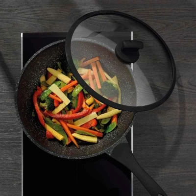 Kela Wok Stella Nova litý hliník černý 10,0cm 30,0cm 5,0l