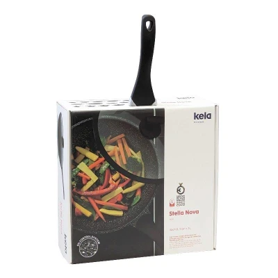 Kela Wok Stella Nova litý hliník černý 10,0cm 30,0cm 5,0l