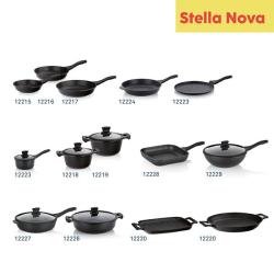Kela Wok Stella Nova litý hliník černý 10,0cm 30,0cm 5,0l