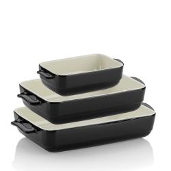 Kela Zapékací mísa MALIN 22 x 37,5 cm černá