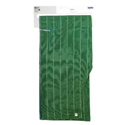 Kela Zástěra Cora 100% bavlna světle zelené/zelené pruhy 80,0x67,0cm