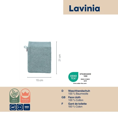 KELA Žínka Lavinia 100% bavlna 15,0 x 21,0 cm ledově modrá