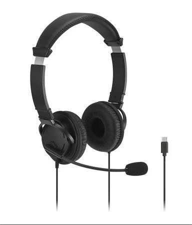 Kensington Classic EQ USB-C Headset s mikrofonem a ovládáním hlasitosti Kensington Classic EQ USB-C Headset s mikrofonem a ovládáním hlasitosti