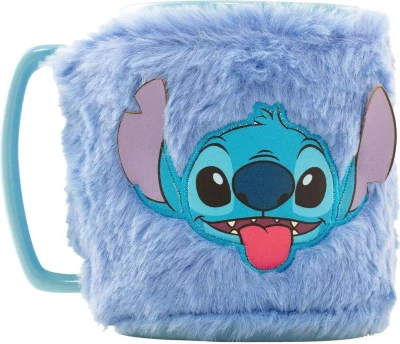 Keramický hrnek 440 ml s plyšovým návlekem postavičky Lilo Stitch Keramický hrnek 440 ml s plyšovým návlekem postavičky Lilo Stitch