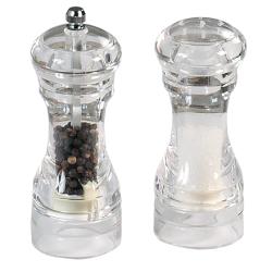 KESPER 13500 Mlýnek na pepř a solnička - akrylové, 14 cm KESPER 13500 Mlýnek na pepř a solnička - akrylové, 14 cm