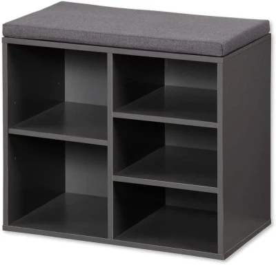 KESPER 15913 Botník s podsedákem 51,5 x 48 x 29,5 cm, šedá KESPER 15913 Botník s podsedákem 51,5 x 48 x 29,5 cm, šedá