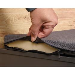 KESPER 15919 Botník s podsedákem se 2 dveřmi a 6 přihrádkami, 103 x 48 x 30,5 cm, šedý