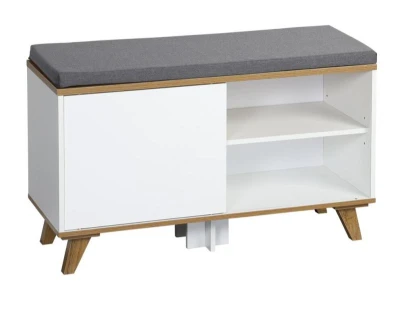KESPER Botník s podsedákem 77 x 30 x 48 cm, bílý
