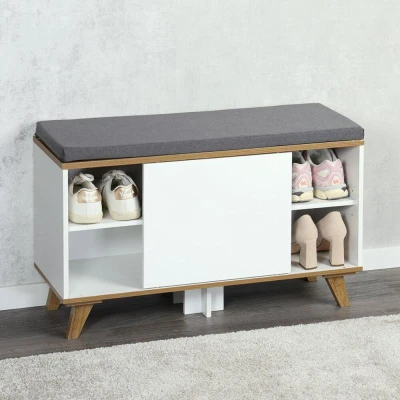 KESPER Botník s podsedákem 77 x 30 x 48 cm, bílý