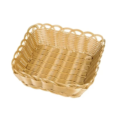 KESPER Košík na chléb a ovoce plastový světle hnědý 29 x 29 x 9 cm