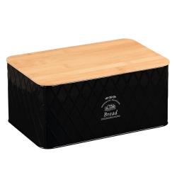 KESPER 18047 Chlebník s prkénkem, 28 x 18 x 13 cm, černý KESPER 18047 Chlebník s prkénkem, 28 x 18 x 13 cm, černý