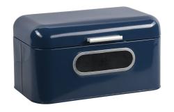 KESPER 18051 Chlebník 30 x 15,4 x 18 cm, nerez, modrý