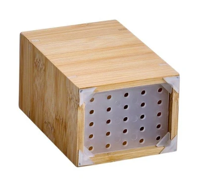KESPER 19401 Držák na zubní kartáčky 6,5 x 12 x 8,5 cm, bambus