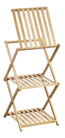 KESPER Regál skládací bambusový se 3 patry 39 x 32 x 67 cm