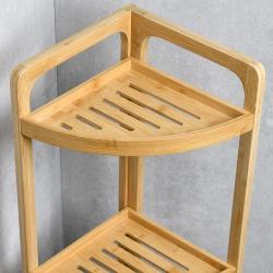 KESPER 19439 Rohová police 23 x 70 x 23 cm, bambus